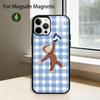 Curious G-George M-Monkey Phone Case For iPhone17,16,15,14,13,12,11 Plus,Pro Magnetic with Magsafe Wireless Charging