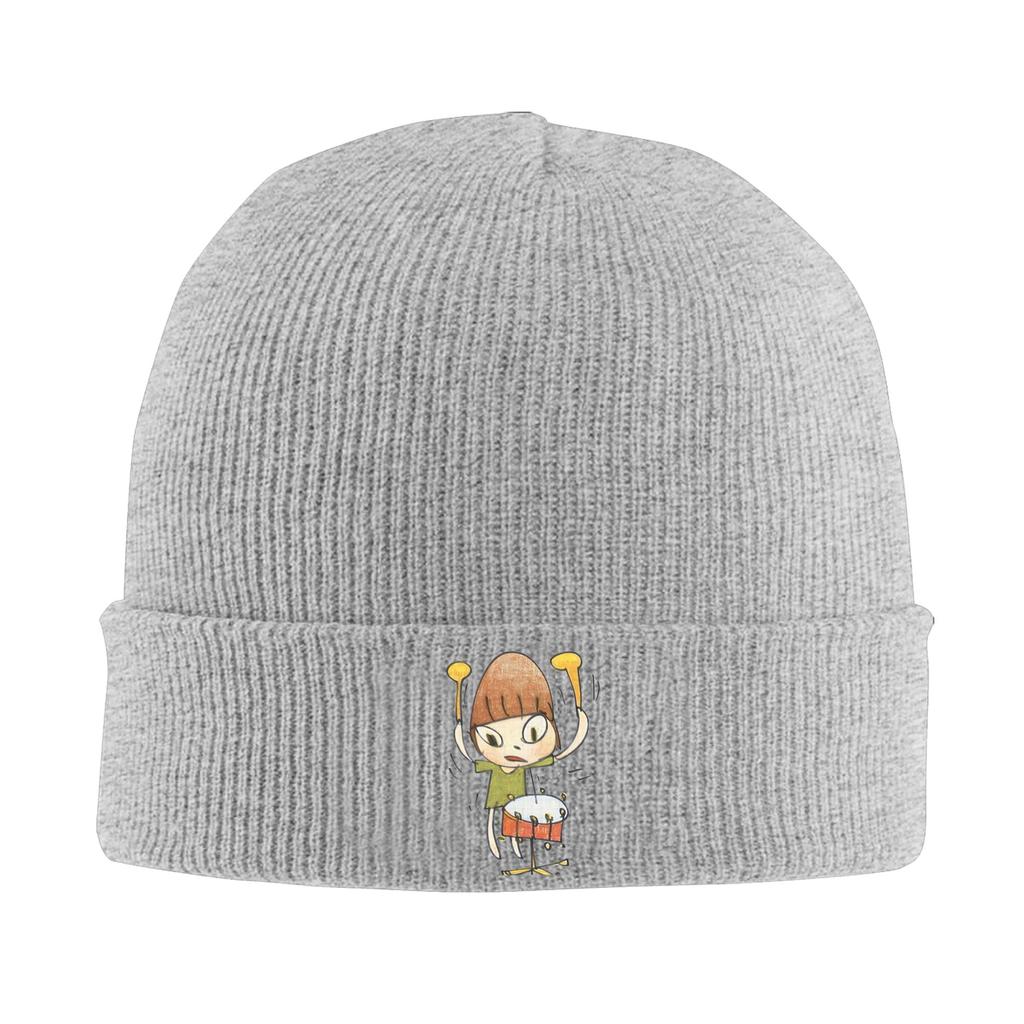 Yoshitomo Nara Beanie Hats  Bonnet Hats Men Women Cute Kpop Skullies Beanies Spring Design Warm Caps