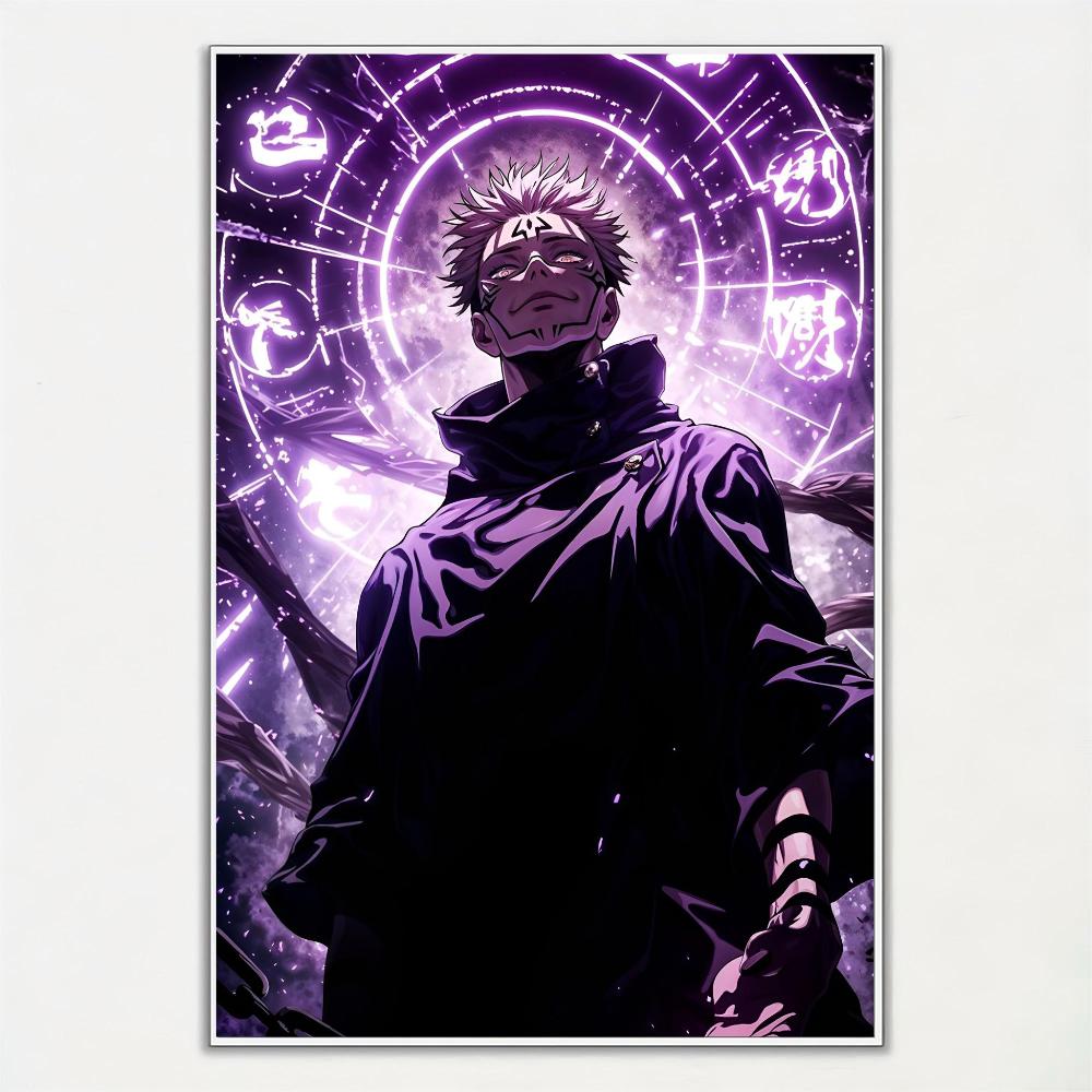 1 szt. Przystojny chłopak anime Ryomen Sukuna Jujutsu Kaisen plakat HD plakaty domowe pokój bar kawiarnia dekoracja sztuka malarstwo ścienne obraz