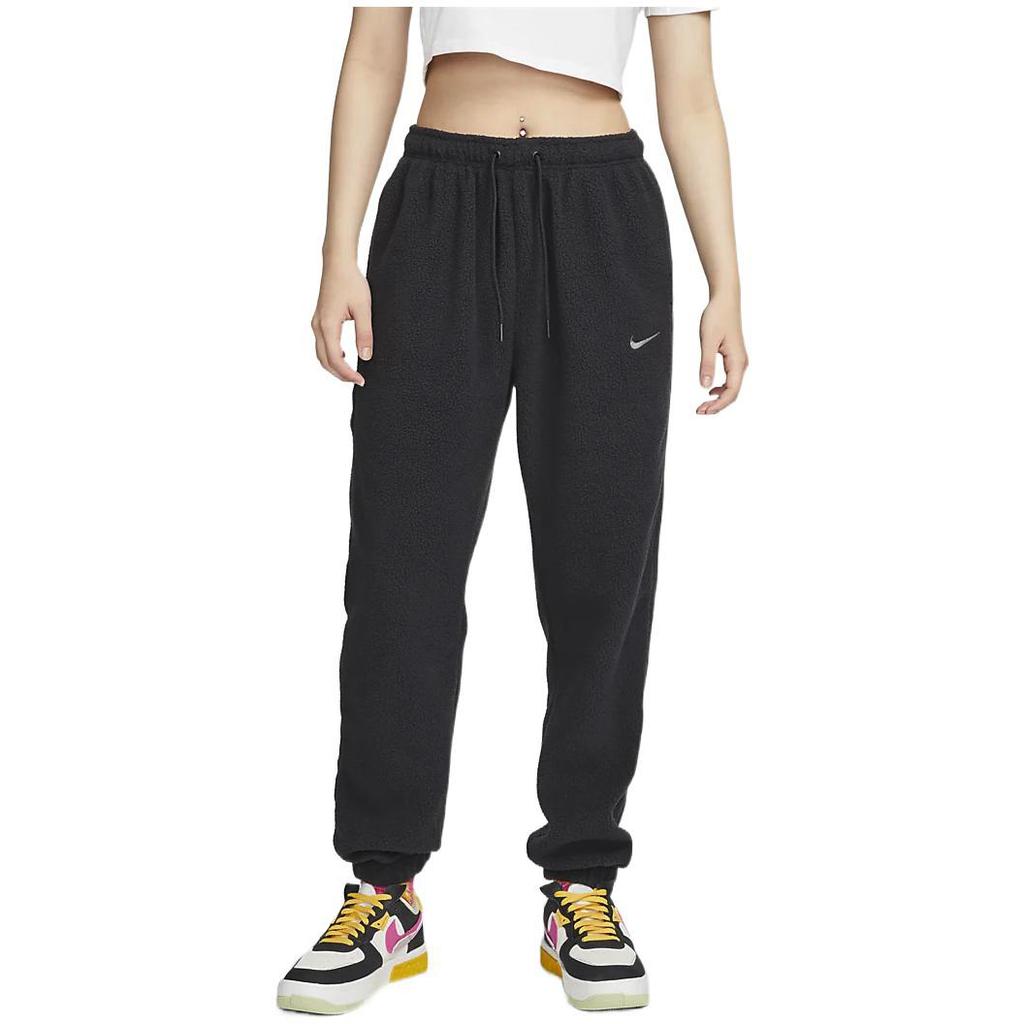 Nike Knitted Sweatpants Women's Black Moderate Cuffed Pants (Unisex) Knitted Sweatpants DQ6813 010