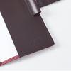 Quo Vadis DUO Leather Notebook Cover, 10x15cm, Rouge & Cafe, Qv10x1519rg