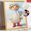 Animal pearl painting handmade diy duck pearl art painting stickers home decoration gifts