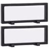 HAMILO Display Badge and Medal Display 30 X 11 Set of 2 Case, Case, Approx. Cm, (Black)