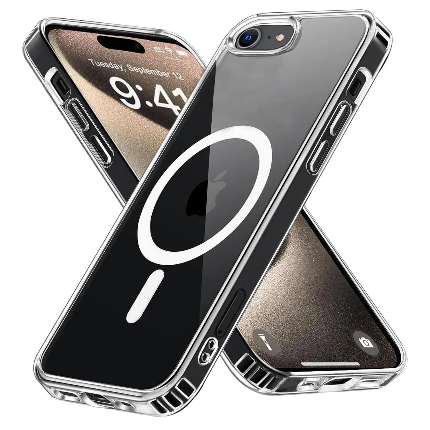 For Magsafe Wireless Charging Clear Soft Case For iPhone 17E 17 E Transparent Shockproof Phone Cover For iPhone 17E For iPhone 17E прозрачный