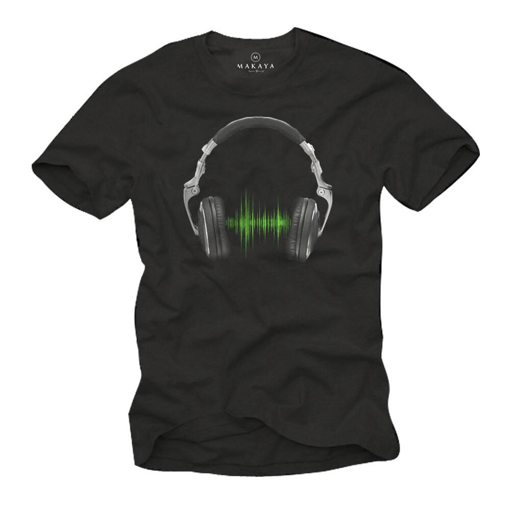 

Electro House Music DJ Men#039;s TShirt with Headphones Men#039;s Equalizer Shirt Unisex T-Shirt XXXL