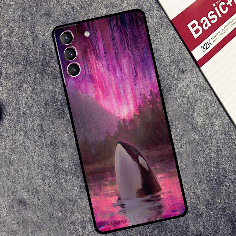 Killer Whale Orca Case For Samsung Galaxy S26 S25 S24 Ultra S20 FE S21 S22 S23 Plus S10 S25 FE Cover Couqe