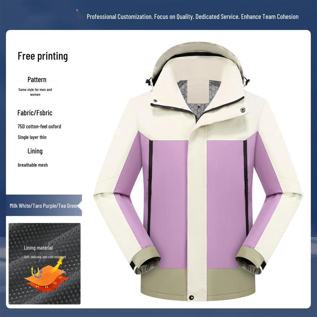 Custom Men's & Women's Outdoor 3-in-1 Detachable Workwear Jacket with Logo