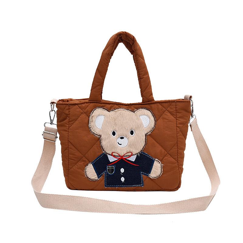 Fashionable Unisex Children's Crossbody Bag With Cute Bear Pattern Ideal For Preschool