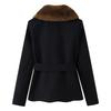 Women's Clothing INS Popular Autumn and Winter Fashionable Street Woolen with Fur Collar Versatile Jacket