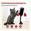 Cat Mini Boxing Punching Bag Toy Suction Cup Base Interactive Kitten Play Toy Stress Relief Pet Scratching Toy for Indoor Cats