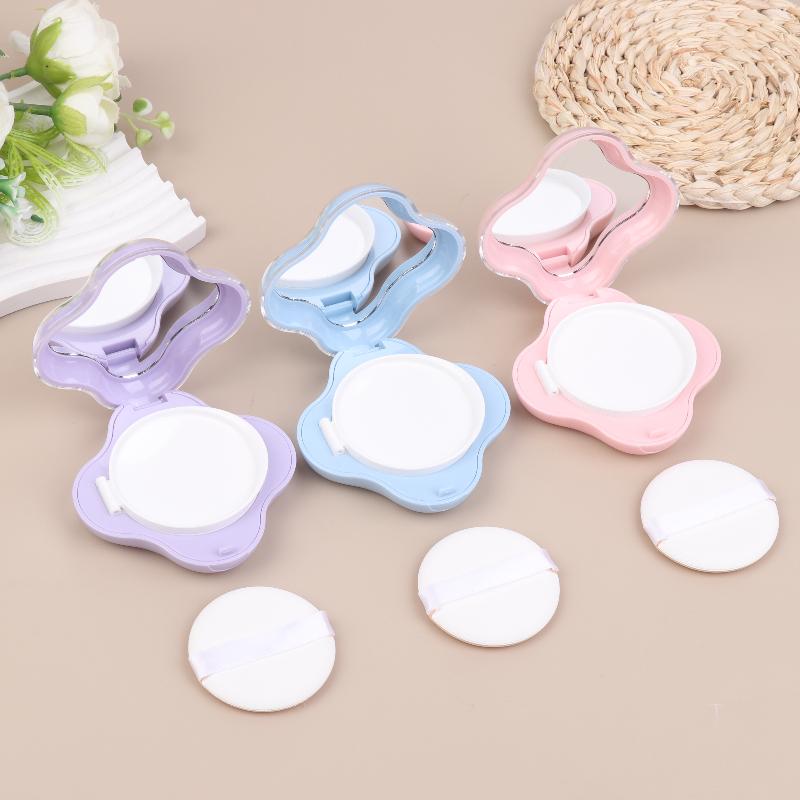Air Cushion Foundation DIY Box Mini Cute Empty Puff Box Portable Mirror For Bb Cream Cosmetic Makeup Case Container With Sponge