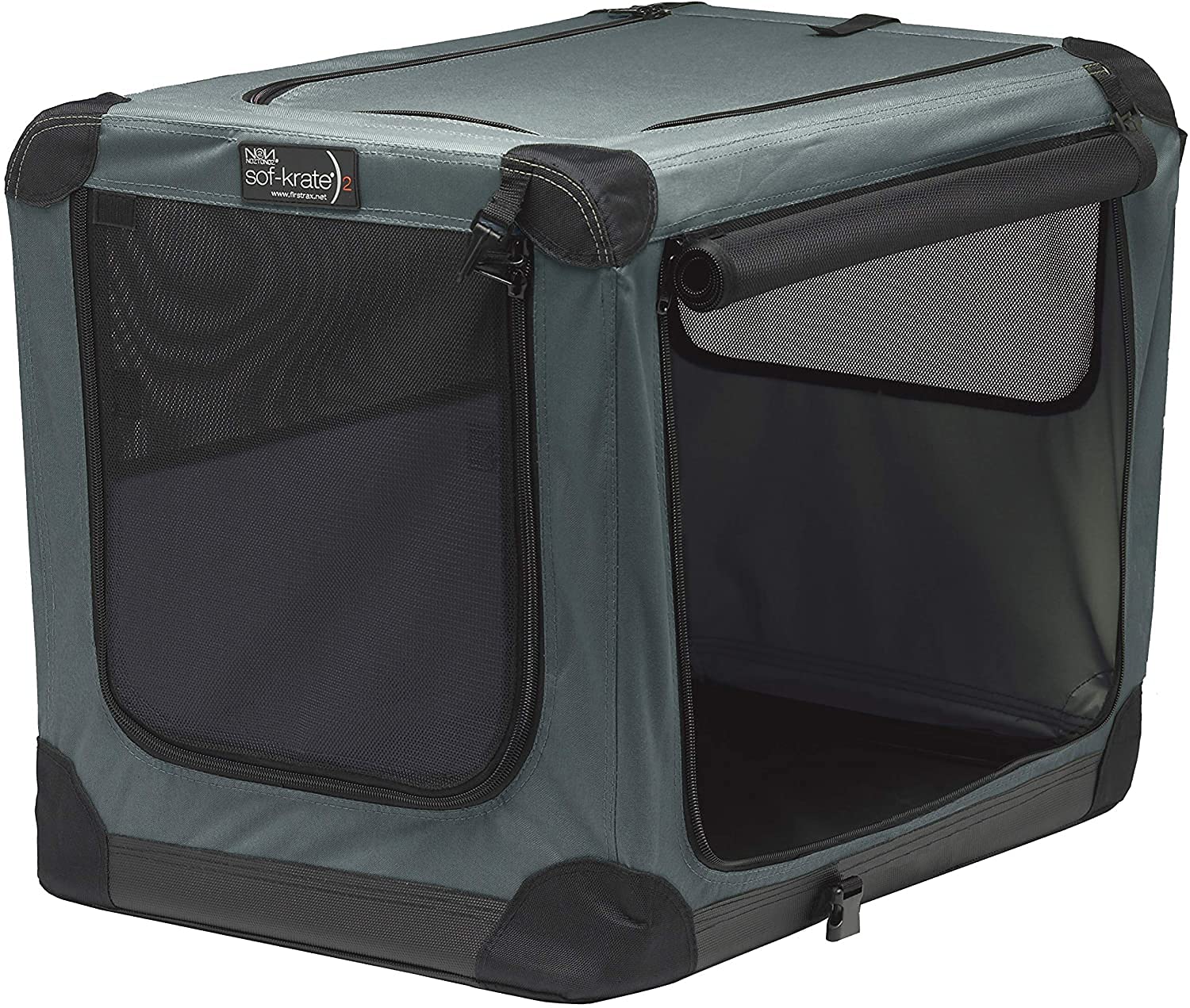 

FIRSTRAX n2 Gray M Size for pets weighing up to 66 x Width 46W x Height 53 door mesh for waterproof ideal for outdoor use and emergency recommended серый
