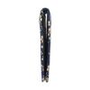 [Inden-ya] Inden Pass Case, Pass Case G, Thin, Deerskin, Navy Blue with White Lacquer, Forget-me-not Pattern, 2527-14-181
