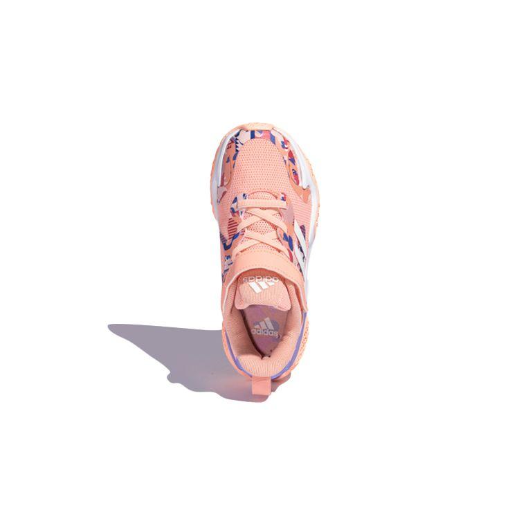 Adidas 4Uture Rnr Cny El K Breathable Non-Slip Low-Top Kids Running Shoes Kids sneaker Pink White Purple FZ4598