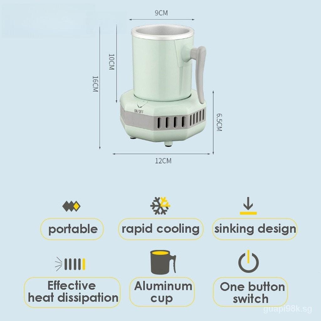 420ml Capacity Mini Desktop Quick Maker Machine Ice Making Kettle Portable Electric Beverage Cooling Cup