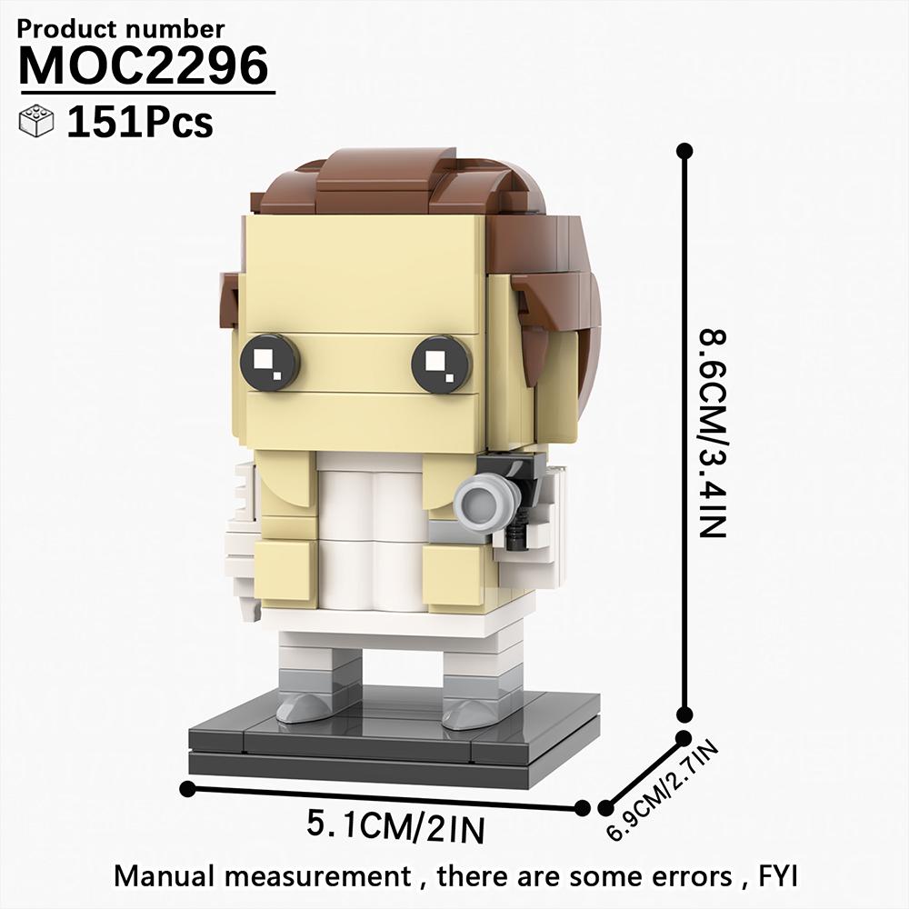 MOOXI Modellserie BrickHeadsed Set MOC Steine Actionfigur Modell Erwachsene Bausteine Kinderspielzeug für Kinder Geschenk