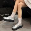Fashion Fashion Retro Black Thick Bottom Mary Jane Shoes Spring Autumn Chunky High Heeled Sneakers for Women Shallow Mouth Single Shoes