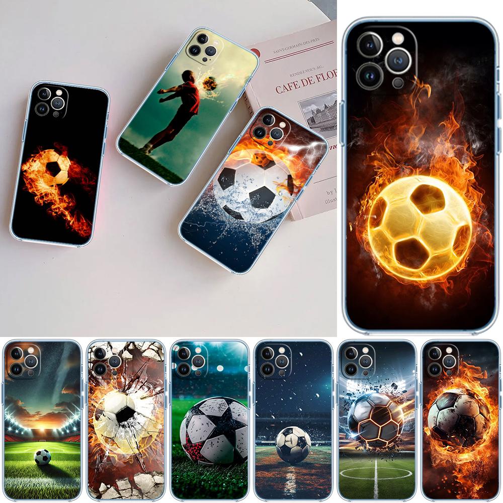 Football Soccer Transparent Phone Case for Motorola Moto Edge 20 30 40 50 S30 Fusion Ultra Pro Neo Lite + G200 G23
