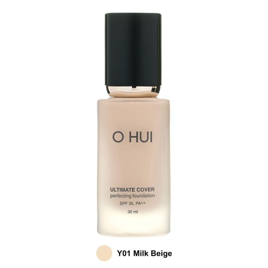 O HUI Ultimate Cover Perfecting Foundation SPF 35/PA++30ml  Y01 Milk Beige AUTHENTIC STORE