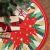 Christmas Tree Skirt Merry Christmas Decoration for Home 2026 Santa Claus Xmas Tree Foot Cover Decor Navidad Natal New Year 2026