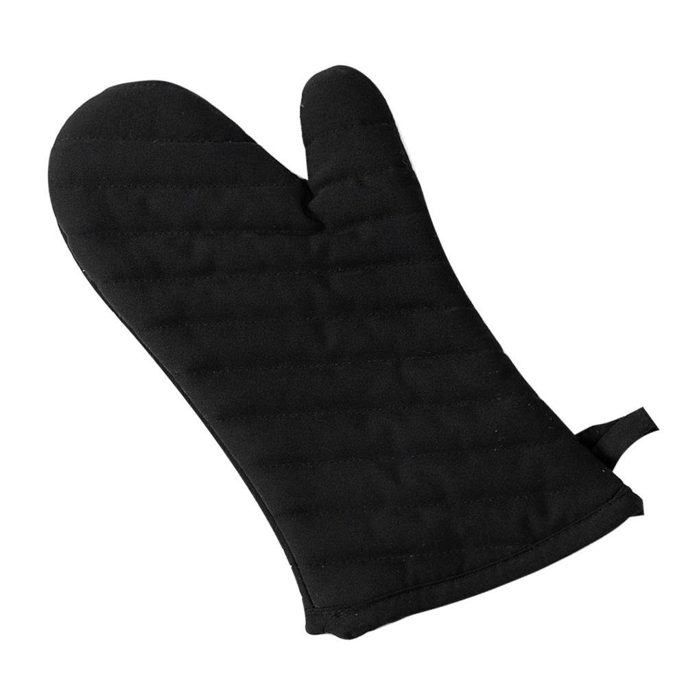 Pure cotton thickened diagonal strip heat insulation gloves custom high temperature baking oven barbecue anti-scalding gloves