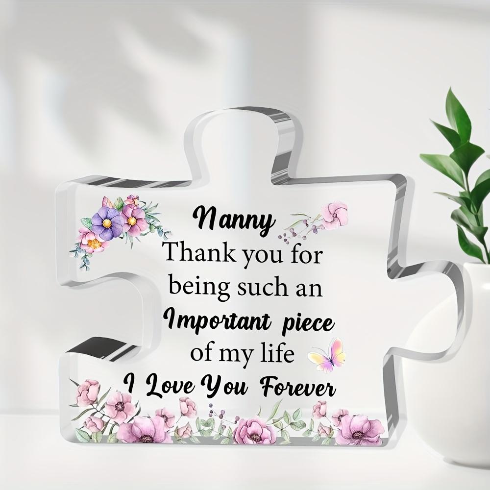 2D Flat Acrylic Nanny Puzzle Decoration, Indoor and Outdoor Decoration - No Battery/electricity Required, Free Day Decoration, Shop Decoration, Durab