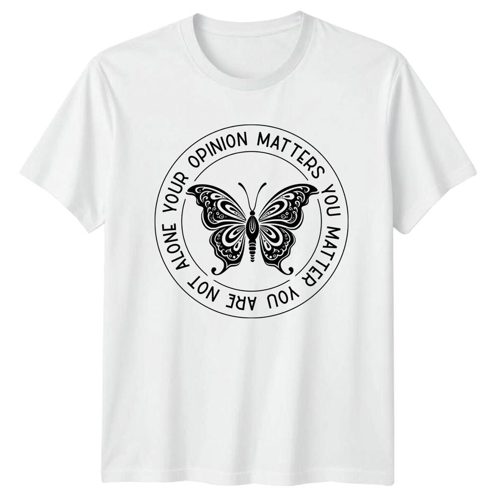 Butterfly Your Opinion Matters Unisextal Health TShirt S