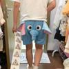Nase Samt Elefant Shorts Locker Rüssel Hosen Lässig Fleece Schlafanzughosen Herren Damen