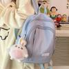 Large Handbag Waterproof Students School Bags Ins Multi Pockets High School Backpacks Nylon Cartoon Teenage Shoulder Bags Girl