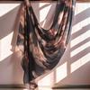 Ethnic Scarf: Modal Cotton Watercolor Print Shawl & Headscarf for Women