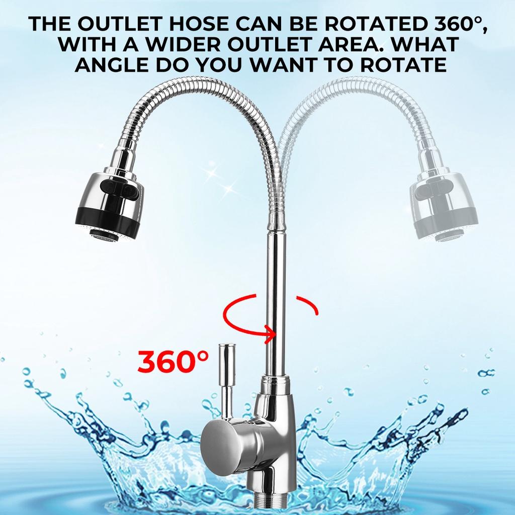 360 Rotatable Pull Out Solid Brass Kitchen Spray Basin Faucet Mixer Tap Spout Single Handle Sink Adjustable Spout Deck Mounted
