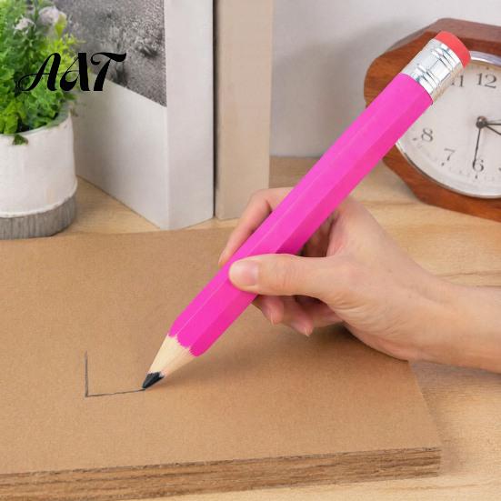 Wiederbefüllbarer Riesenbleistift, Extra Große Holz-Neuheit Requisite, Glatt Schreibende Jumbo-Schreibwaren, für Zimmerei Und Partygeschenke Einzigartiges Geschenk