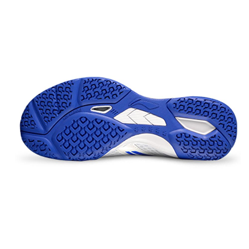 Li Ning Table Tennis Shoes Comfortable Simple Shock Absorption Support Breathable Non-Slip Low-Top Training Shoes Unisex Sneaker White Blue APTU005-1