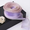1 Stück 10 Yards Fischschwanz-Garnbänder 2,5 cm Wellenkante Gefaltet Geschenke Verpackungsmaterial Geschenkpapier Sträuße Chiffonband