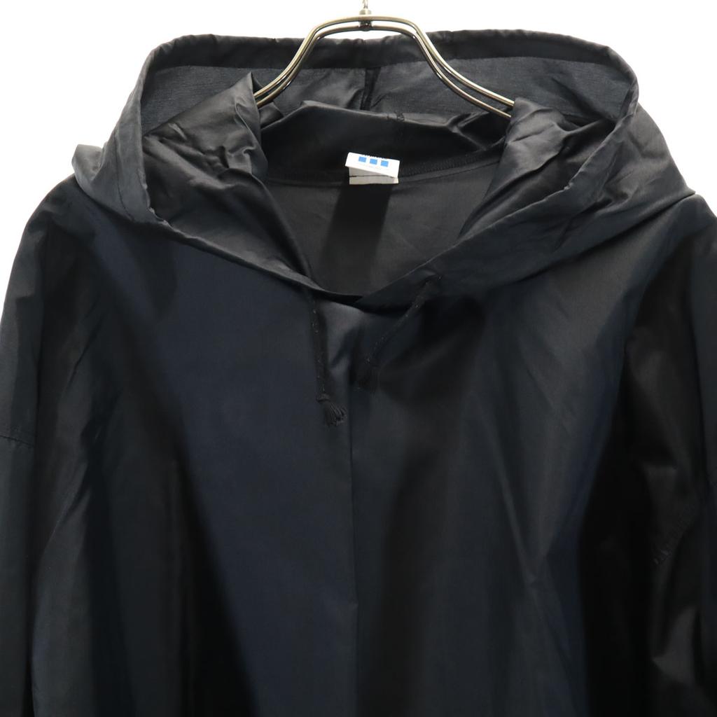 adidas 80s vintage Back print Nylon jacket O-XO black Made by Descente Men's Used