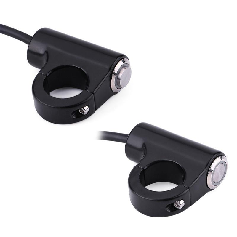 22mm Moto Commutateur de montage sur le guidon Bouton-poussoir Phare Phares Antibrouillards ON//OFF Guidon Swicth B