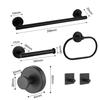 Bathroom Towel Rack Adhesive Towel Rings Robe Hook Toilet Paper Holder Bathroom Accessory Set Easy to Installation