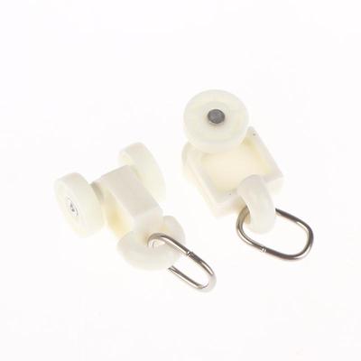 50Pcs Electric Curtain Rails Runners Hooks Thickened Curtain Track Curtain Rail Hook General Pulley Smart Curtain Accessories
