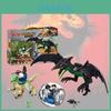 Jurassic Dinosaur Bausteinset – Bunte Geschenkbox für fantasievolles Spielen und Lernen