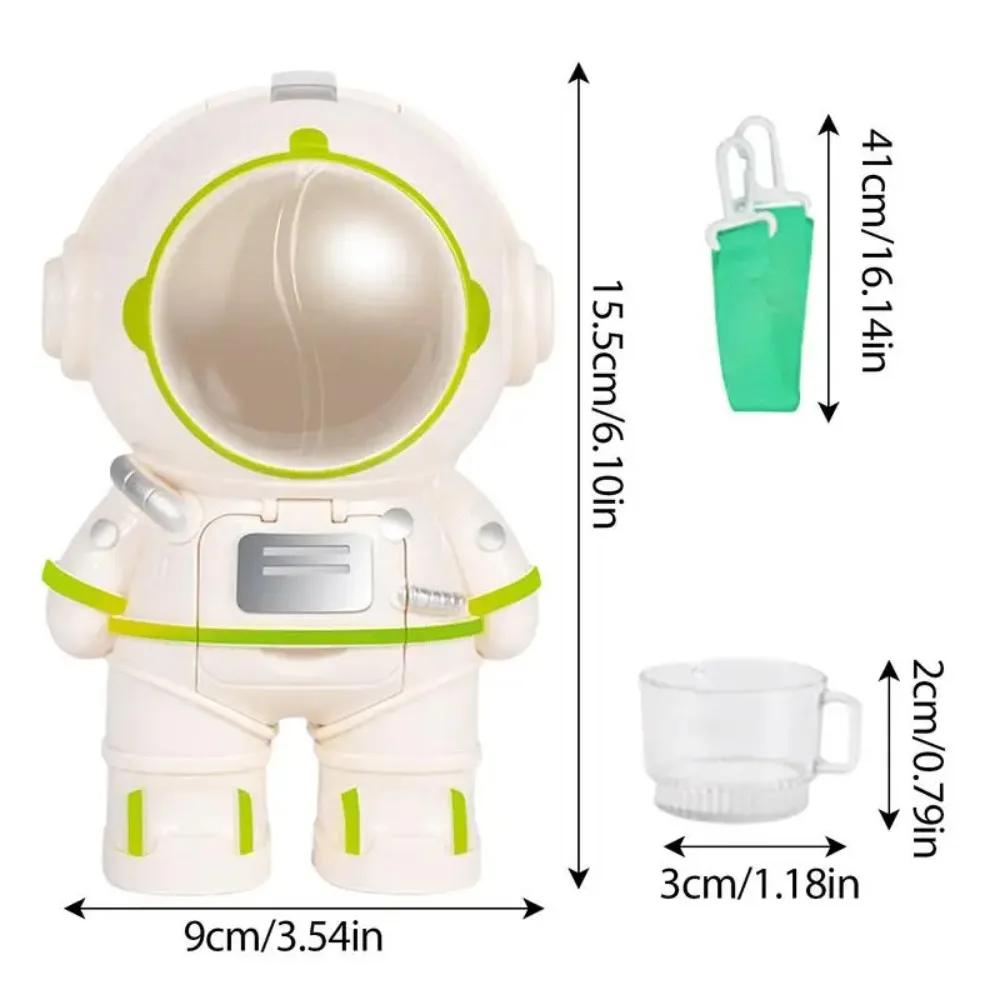 Astronaut Children's Water Cup Creative High Appearance Level Water Bottle Home Cute Summer Kindergarten Straw Water Dispenser