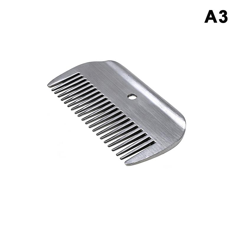 Aluminum Metal Horse Curry Comb Non-Slip Grooming Brush for Pony Coat Cleaning Equestrian Stable Care Supplies