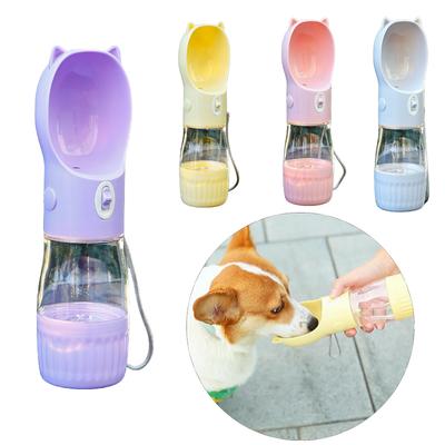 Garrafa de água para cachorro portátil filhote de cachorro alimentador de comida potável para cães pequenos e médios gatos ao ar livre à prova de vazamento corgi beagle suprimentos para animais de estimação