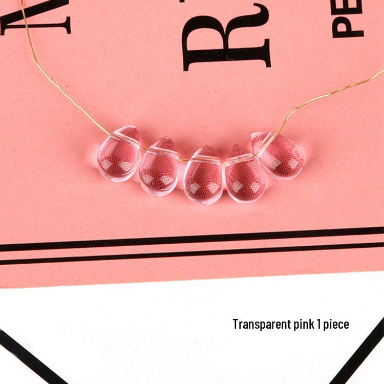 

Стеклянная подвеска-капля-лепесток, набор для DIY серег