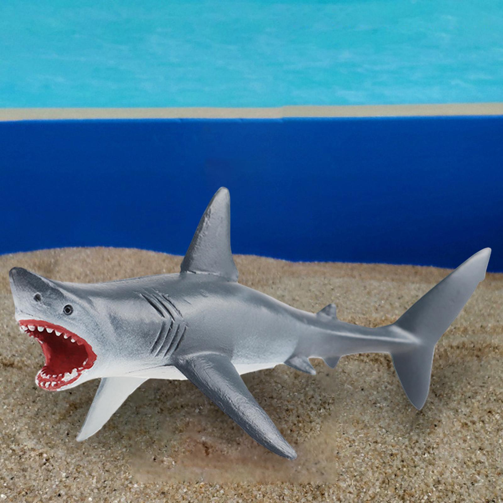 

Sea Animals Model Figures Kids Toys Miniature Cake Toppers Figurines Desk Decoration for Cake Topper Holiday Present Birthday сірий колір