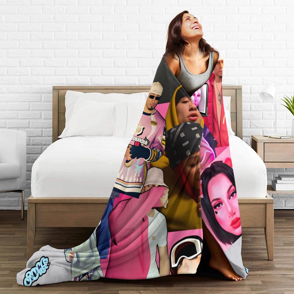 Omar Courtz Warm Soft Blanket Kids Adult Plush Throw Blanket Fashion Outdoor Flannel Bedspread Sofa Bed Cover