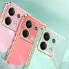 XINLI For Xiaomi Redmi Note 13 4G Case Soft TPU Electroplating Phone Kickstand Cover