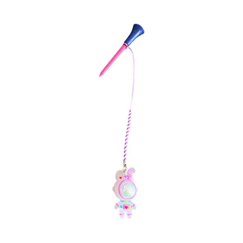 

Golf Tees Flashing Light Cartoon Golf Rubber Tees Novelty Rabbits Shape Tees for Enhances Durability фіолетовий