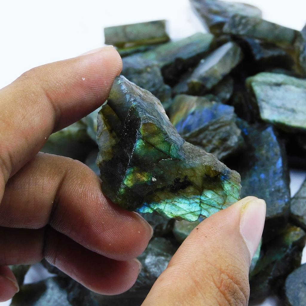 189.7 Ct Natural Labradorite UnCut Rough Huge Loose Gemstone Lot