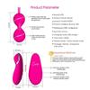Kegel-Ball mit Fernbedienung und 7 Geschwindigkeiten, Vaginal-Enge-Übung, vibrierende Eier, Geisha-Ball, Ben-Wa-Bälle, Doppelvibrator, Sexspielzeug für Frauen