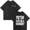 Vintage Washed Old Skeleton Gym Pump Cover T-shirts Oversized T Shirt Men Women Funny Fitness Workout Bodybuilding T-shirt